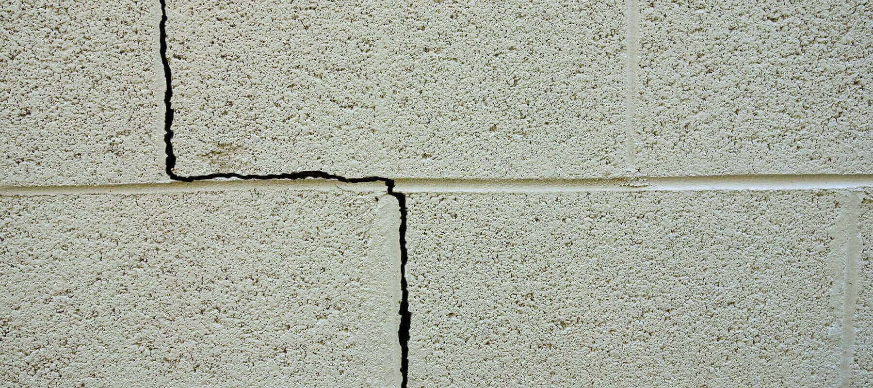 cracked concrete wall
