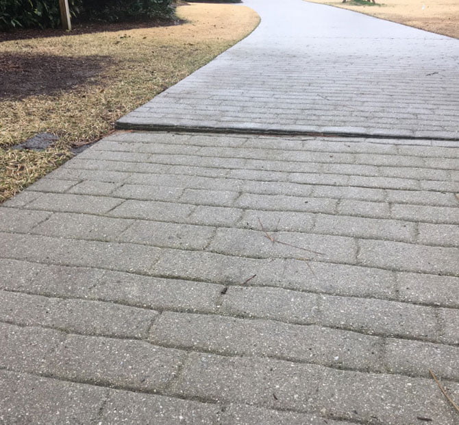 uneven pathway
