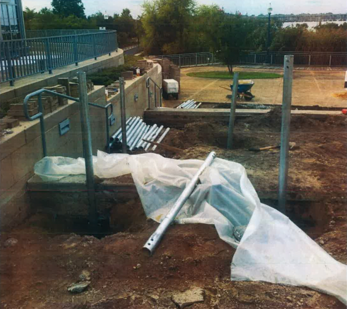 Tryon Palace; Commercial helical piles installed